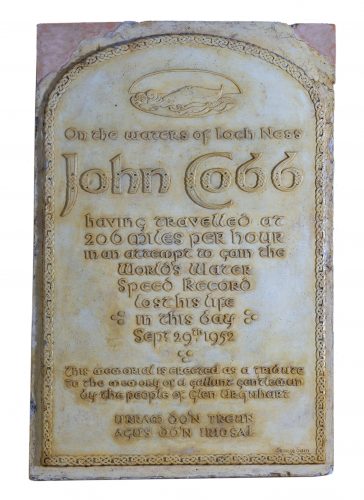 Plaster Cast of the Design for the John Cobb Memorial