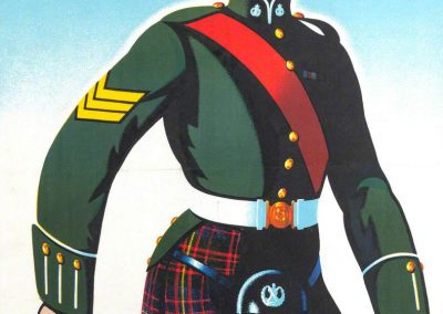 Recruiting Poster for the Queen’s Own Cameron Highlanders by Ian Eadie