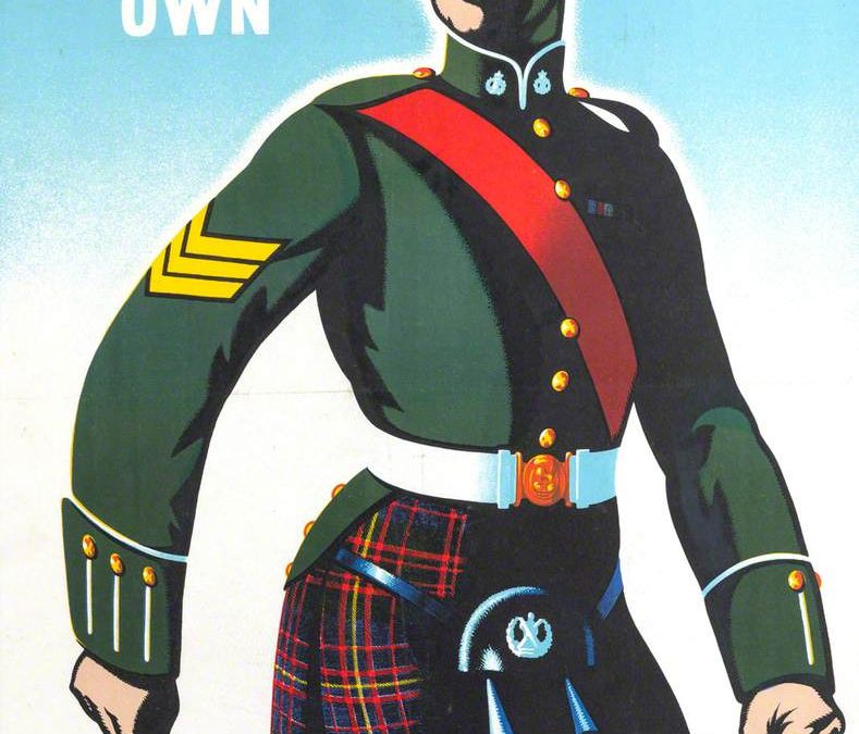 Recruiting Poster for the Queen’s Own Cameron Highlanders by Ian Eadie