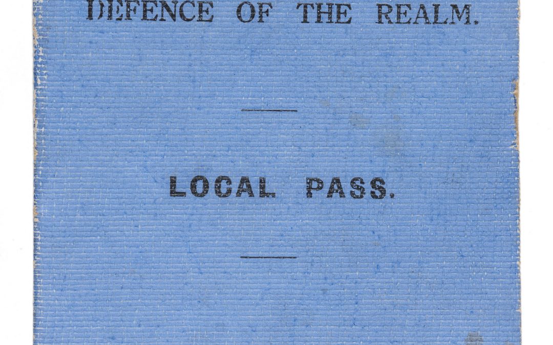 World War One Civilian Pass