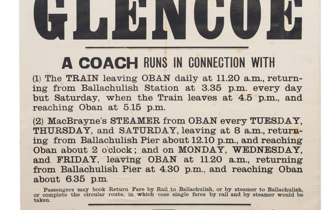 Glencoe Stagecoach Poster