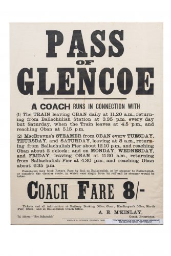 Glencoe Stagecoach Poster